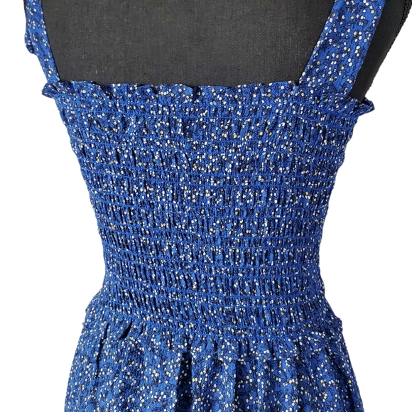 NWT MAX STUDIO Long Blue Maxi Sun Dress, Beachwear, Sz Small - Picture 6 of 16